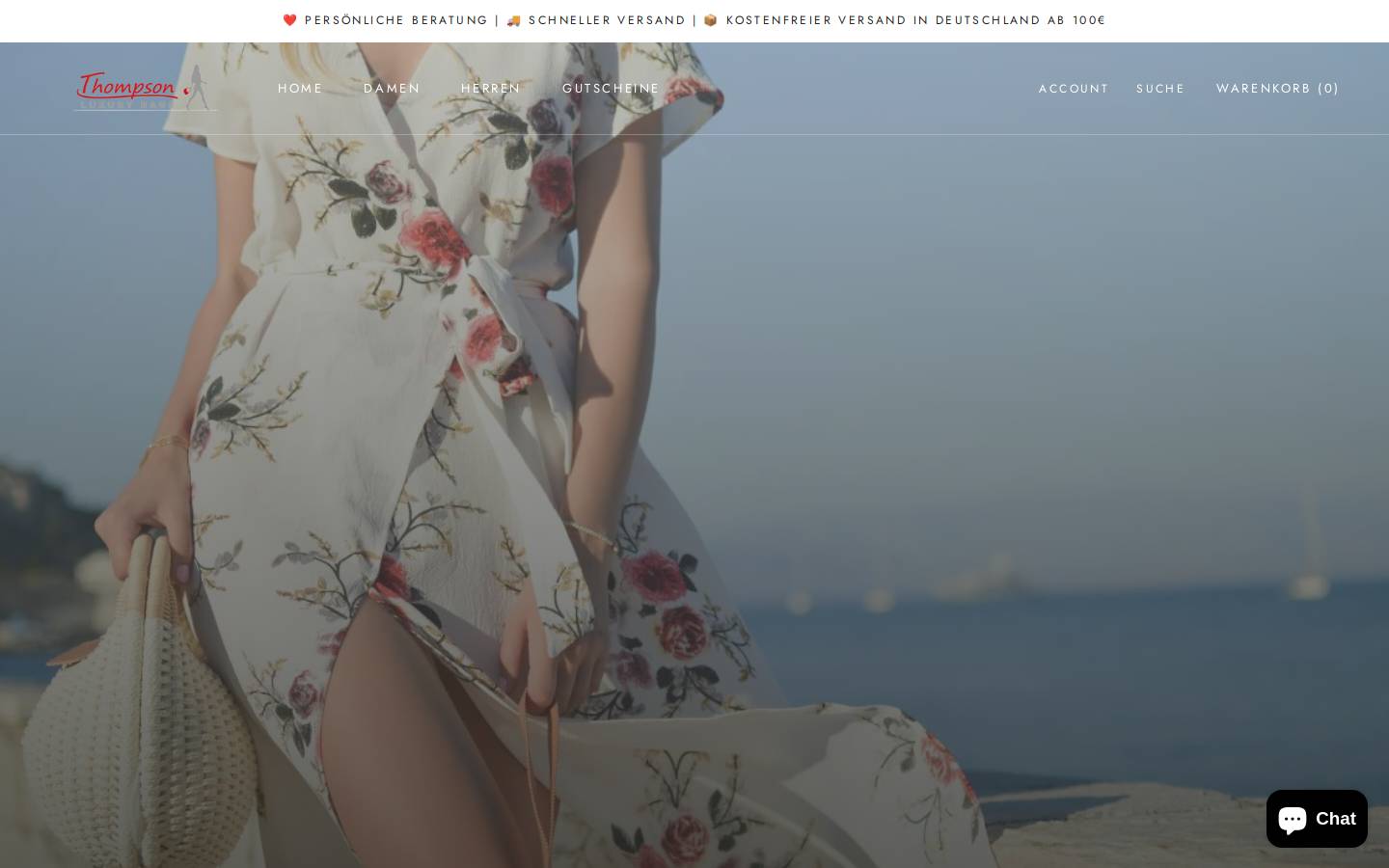 thompson-bags.de homepage screenshot