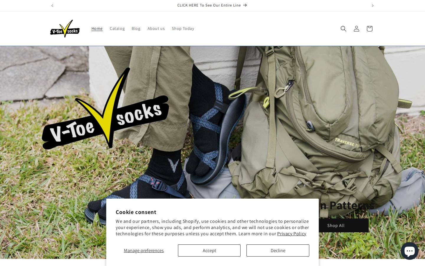 thongsocks.com homepage screenshot