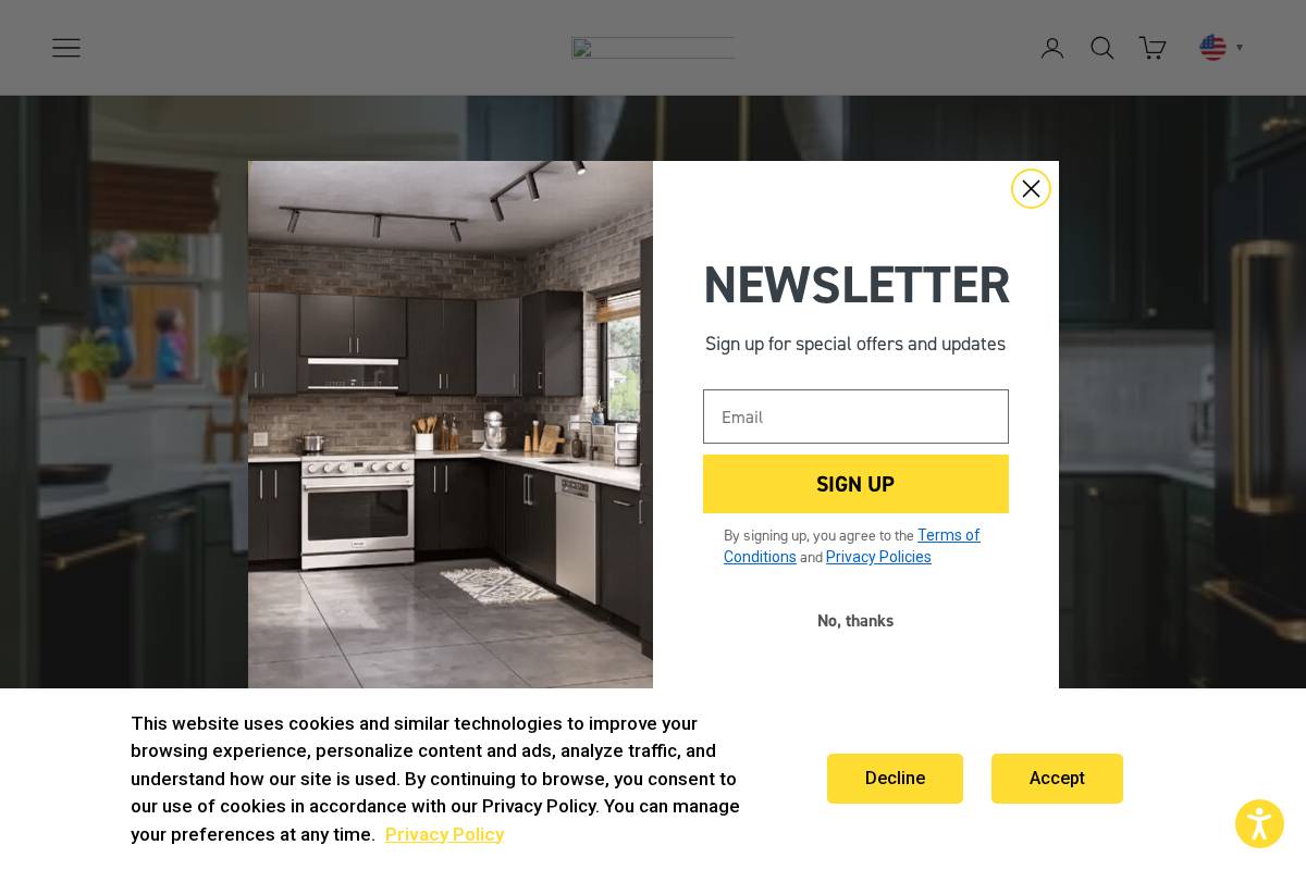 thorkitchen.com homepage screenshot