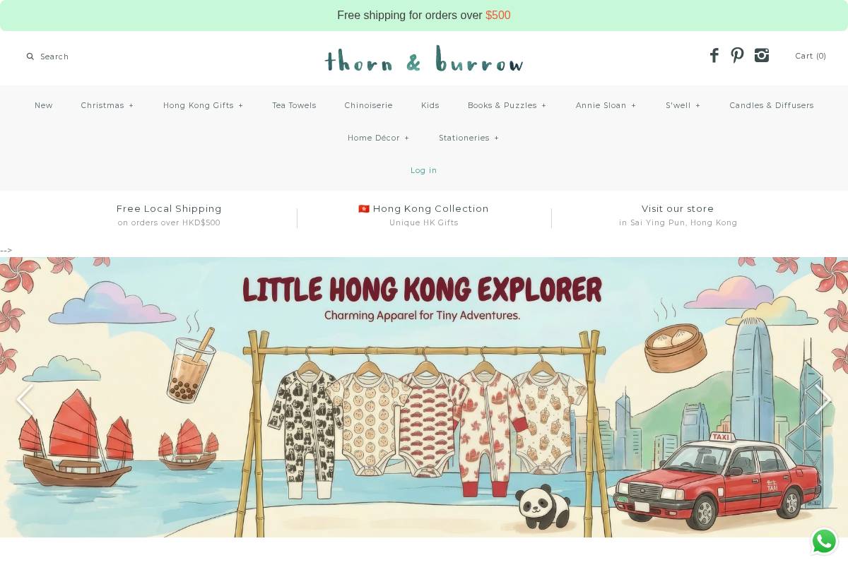 thornandburrow.com homepage screenshot