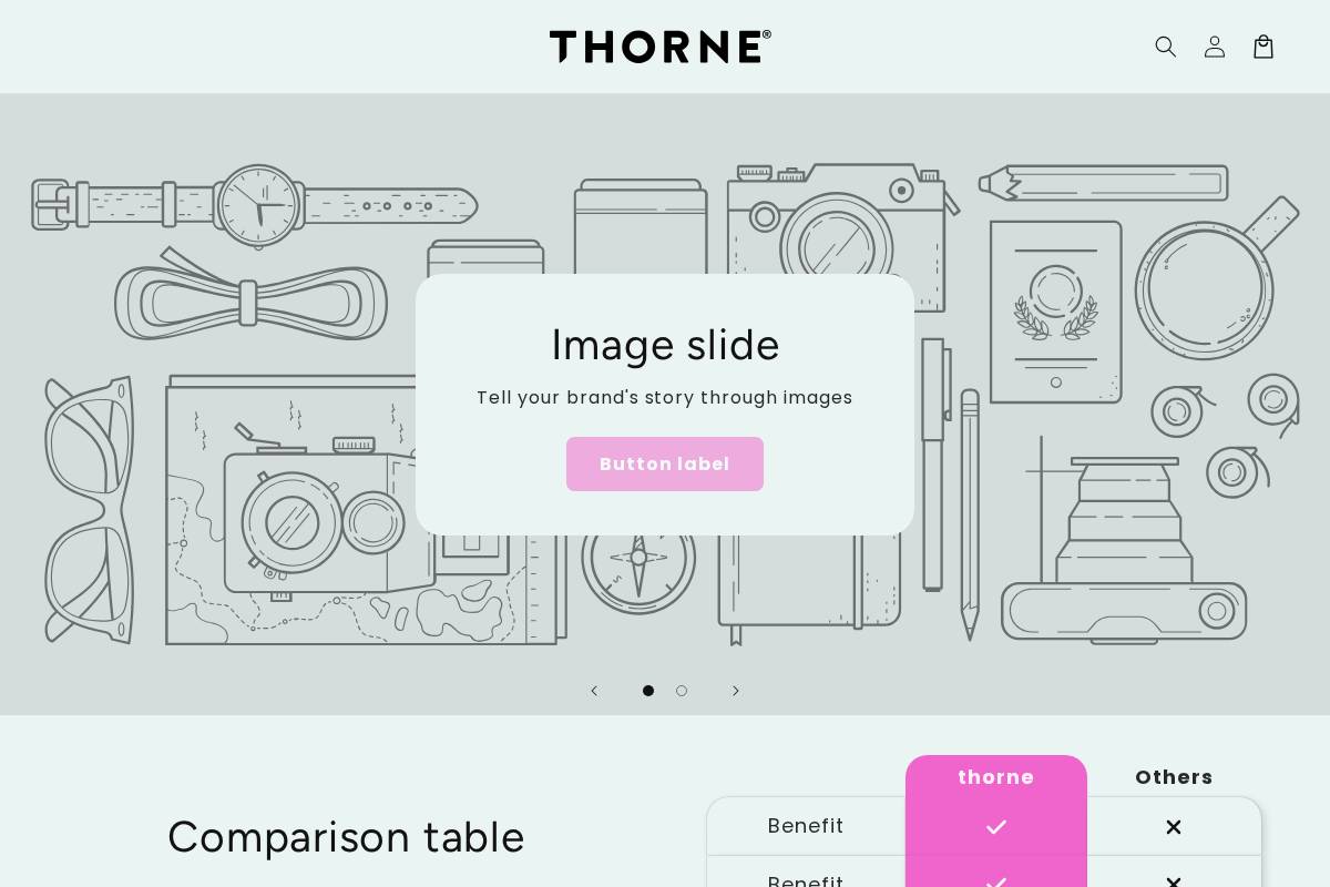 thornelabs.store homepage screenshot
