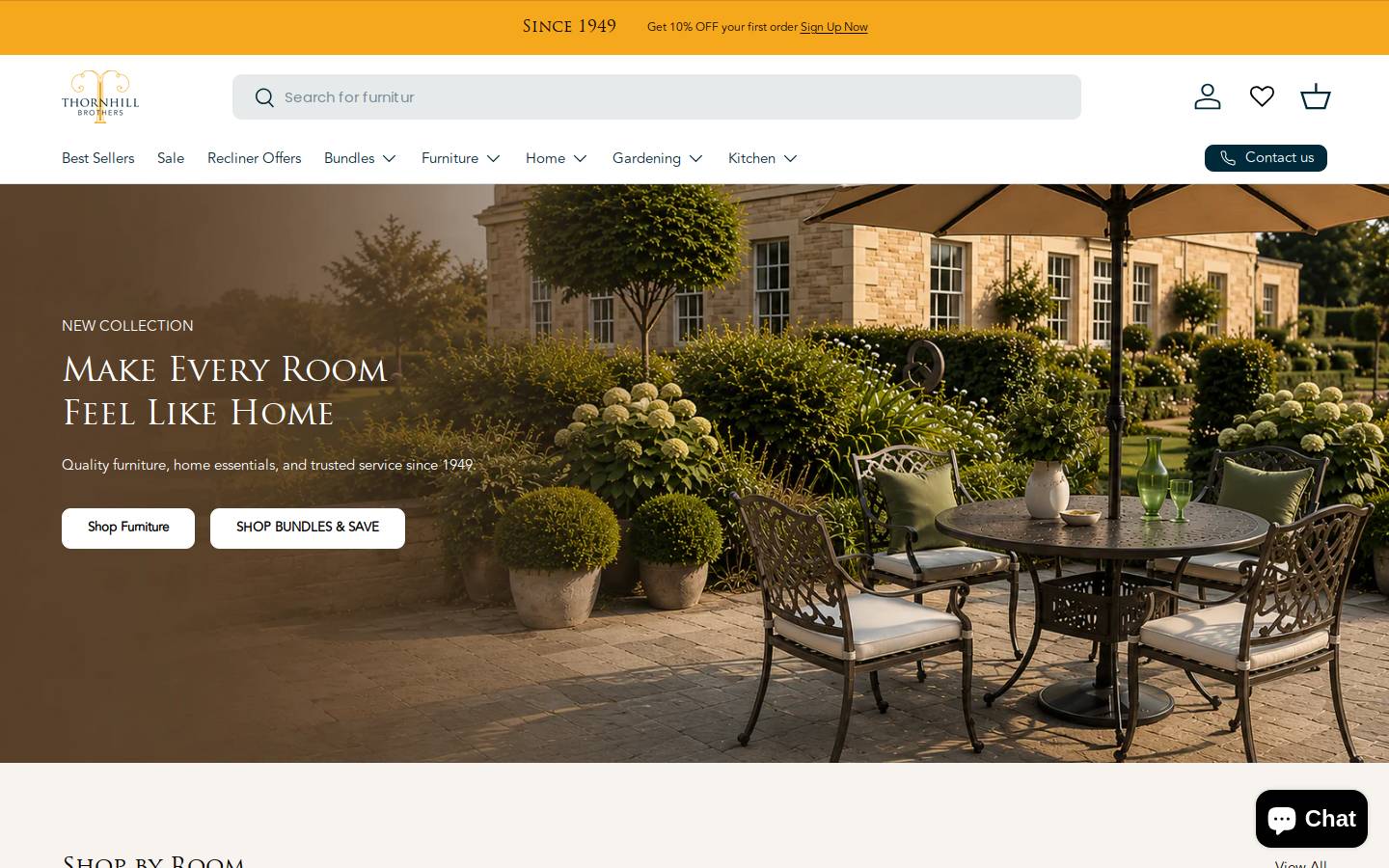 thornhillbrothers.ie homepage screenshot