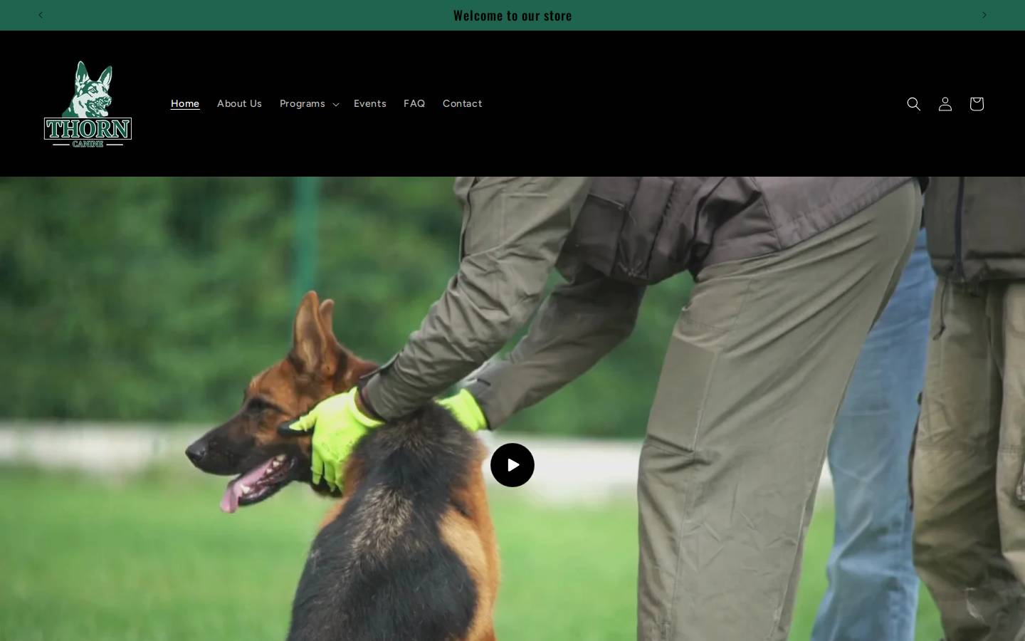 thornk9.com homepage screenshot