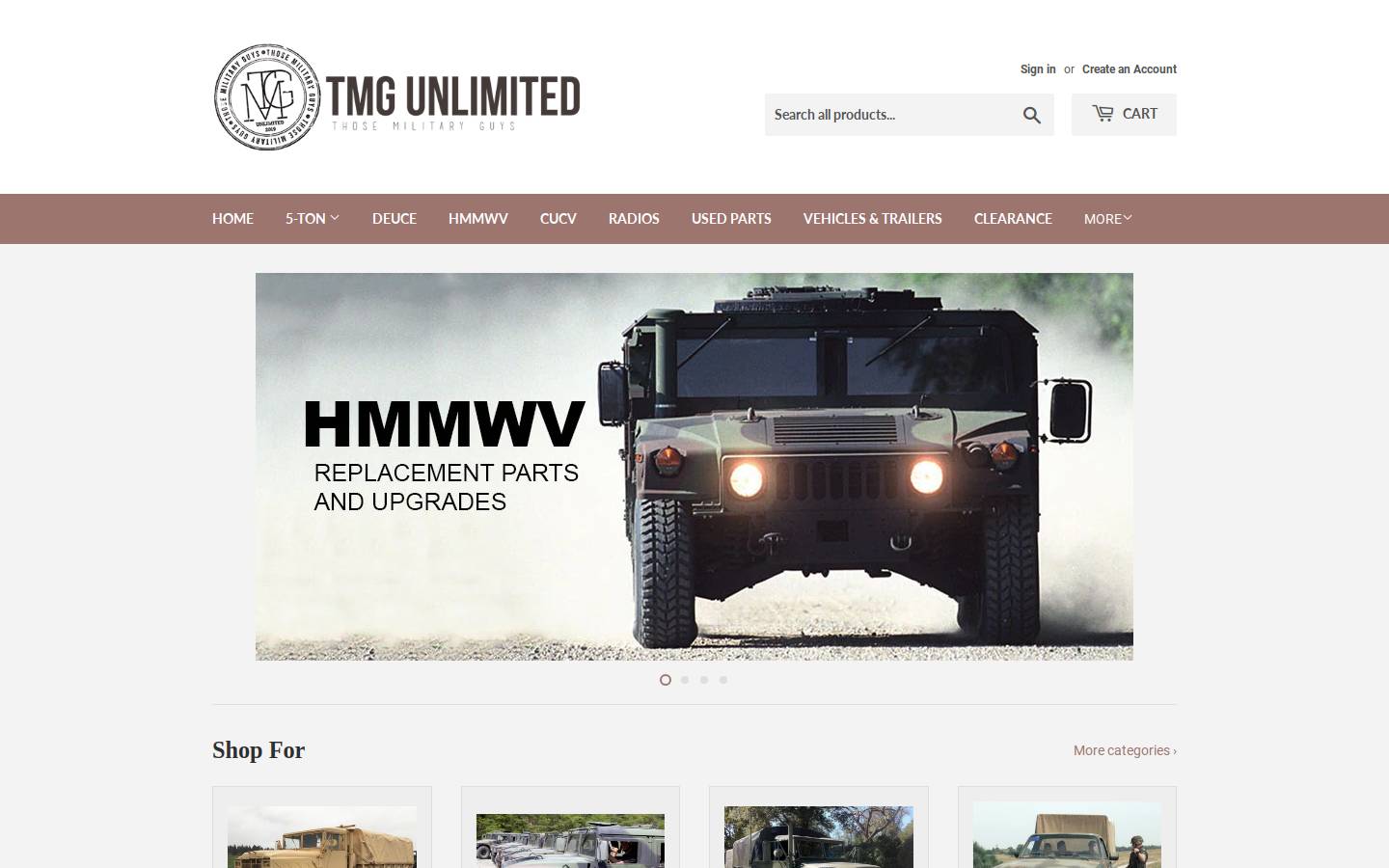 thosemilitaryguys.com homepage screenshot