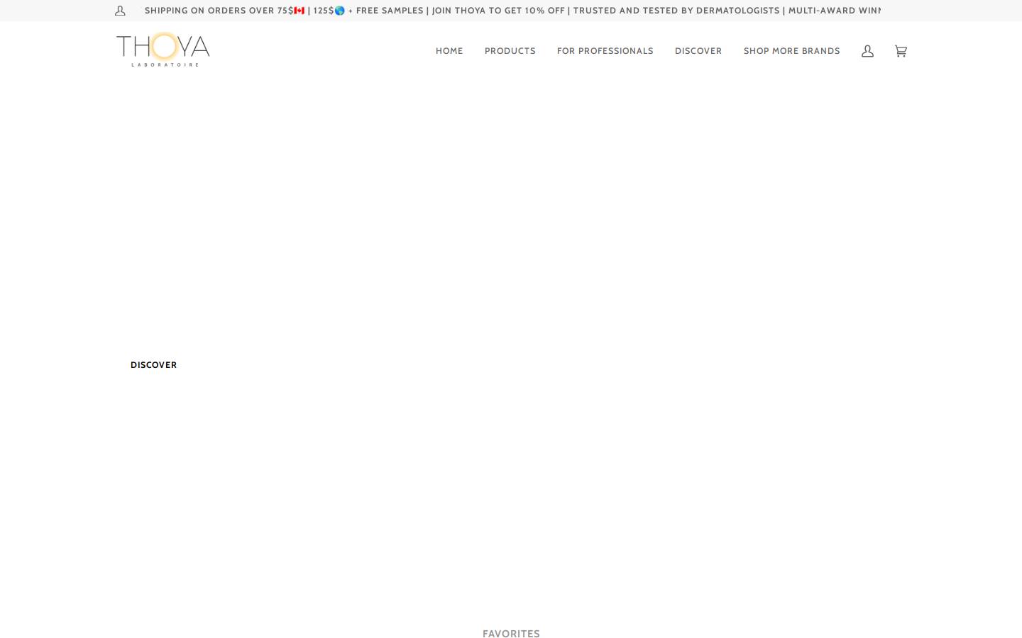 thoya.ca homepage screenshot