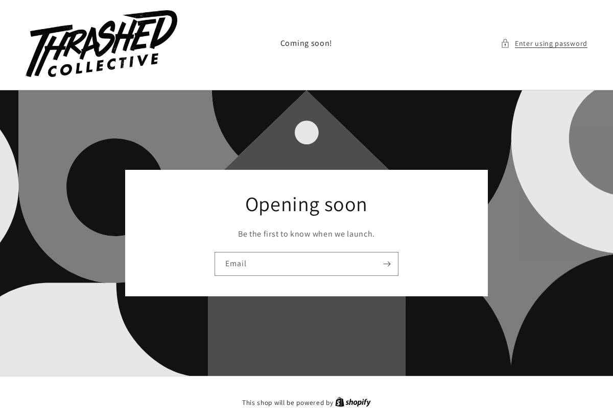 thrashedcollective.com homepage screenshot