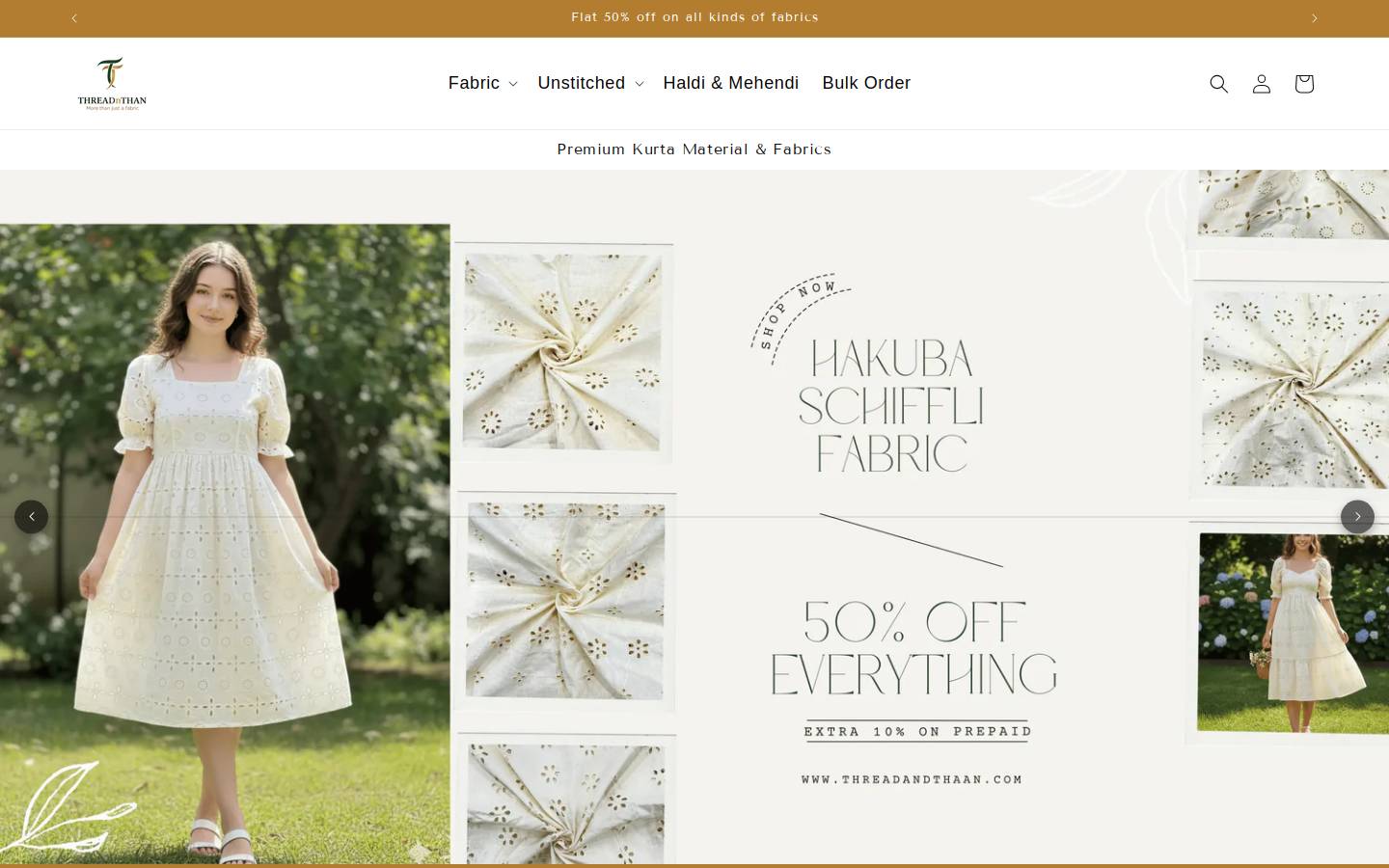 threadandthaan.com homepage screenshot