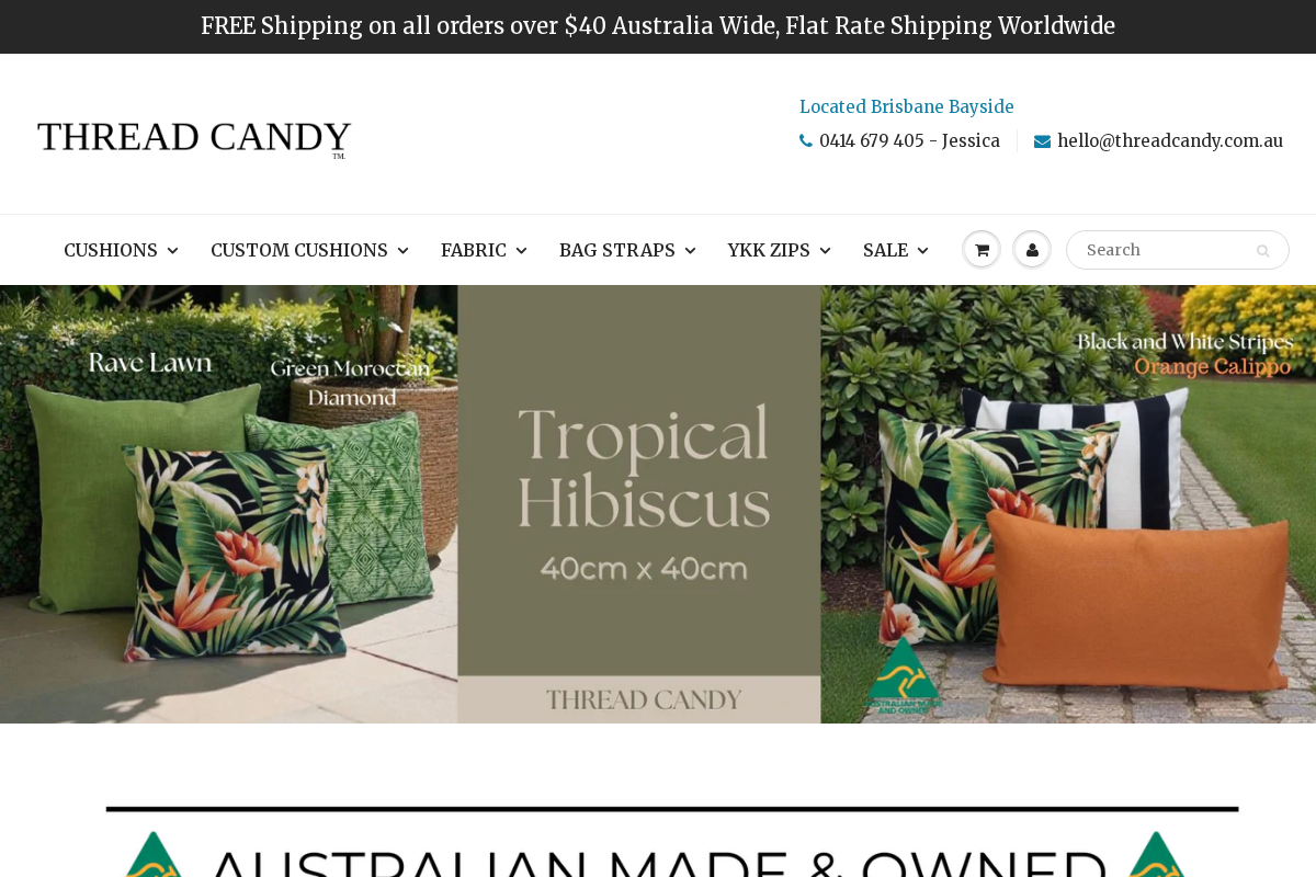 Thread Candy homepage screenshot