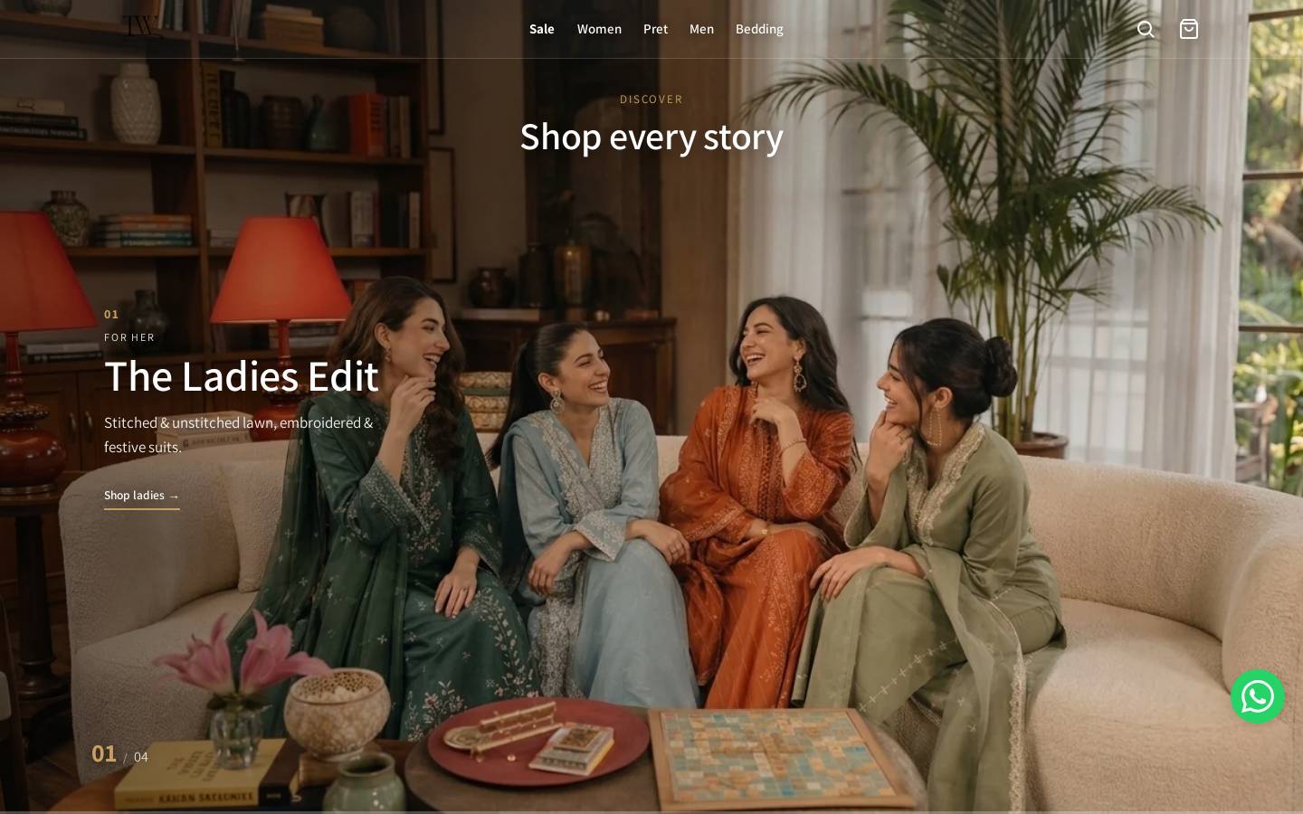 threadedweaves.com homepage screenshot
