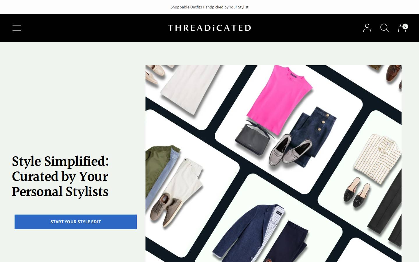 threadicated.com.au homepage screenshot