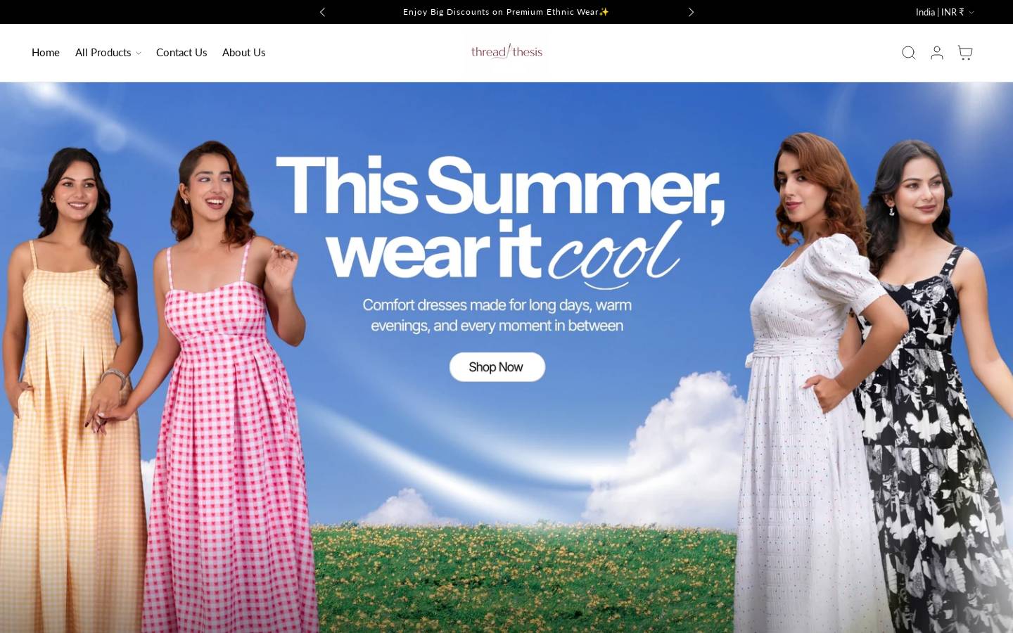 threadthesis.com homepage screenshot
