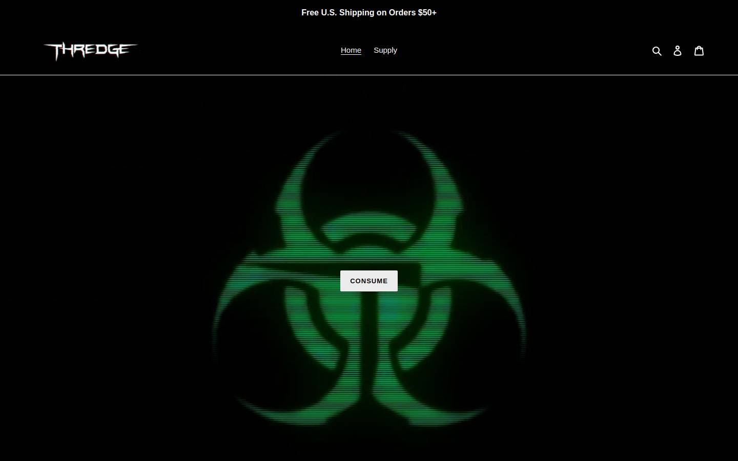 thredgemerch.com homepage screenshot