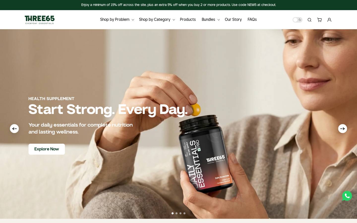 three65.in homepage screenshot