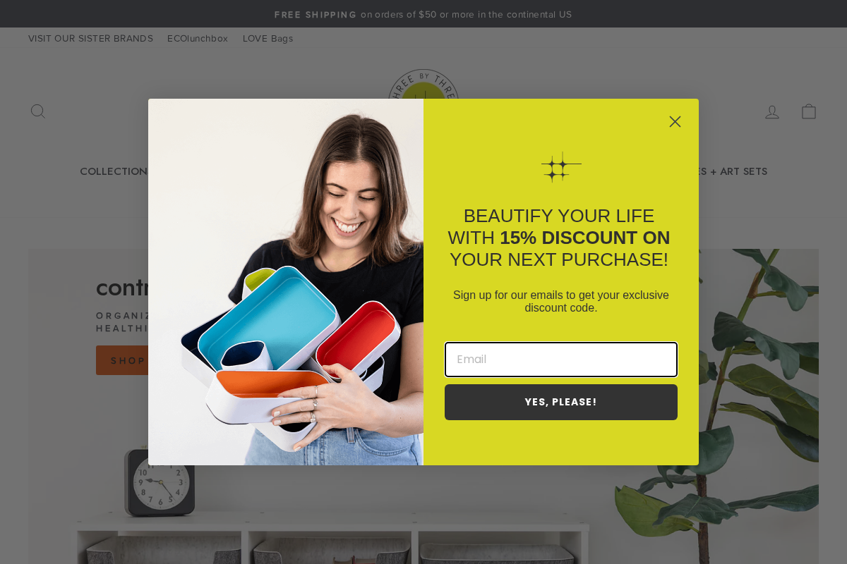 threebythree.com homepage screenshot