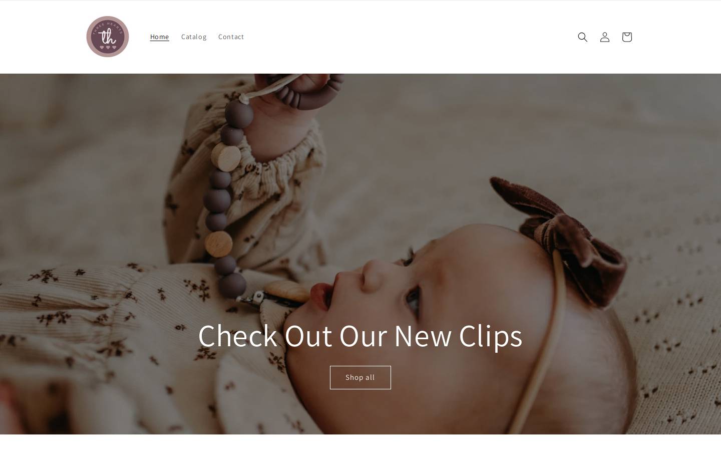 threeheartsandco.com homepage screenshot