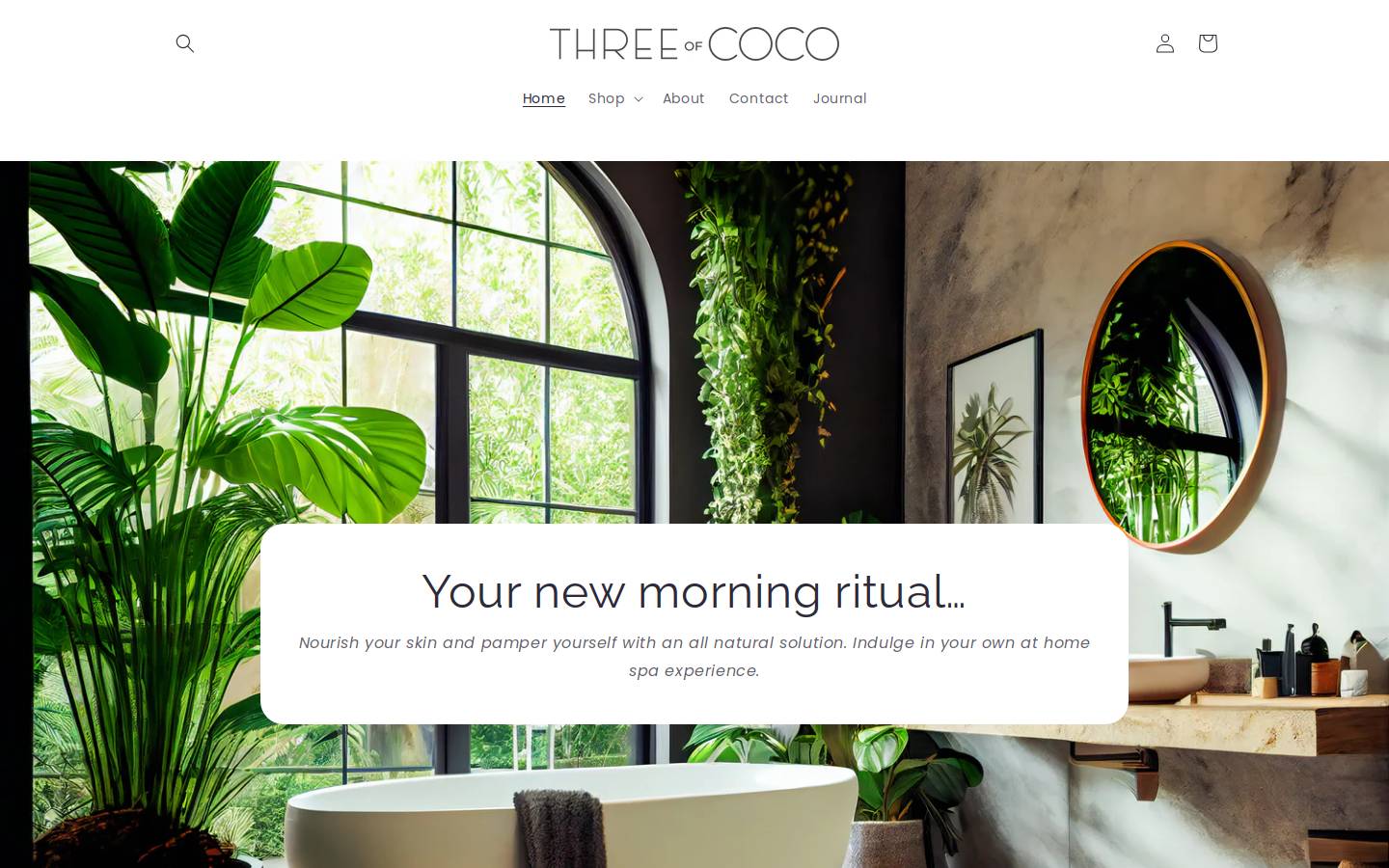 threeofcoco.com homepage screenshot