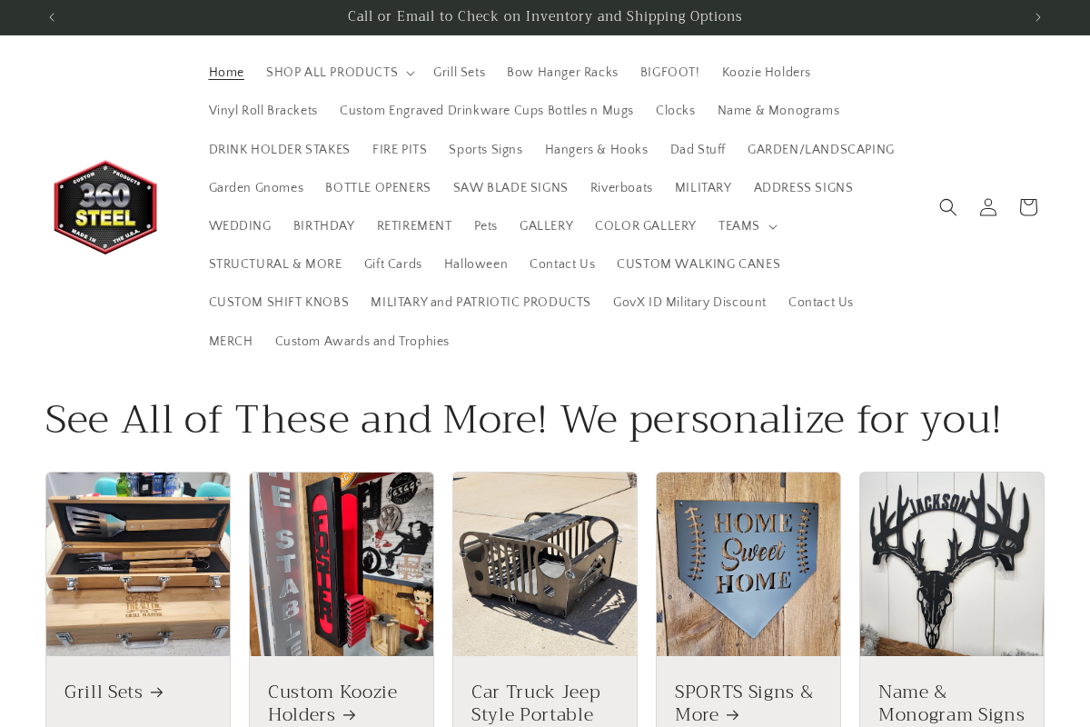 360-STEEL homepage screenshot