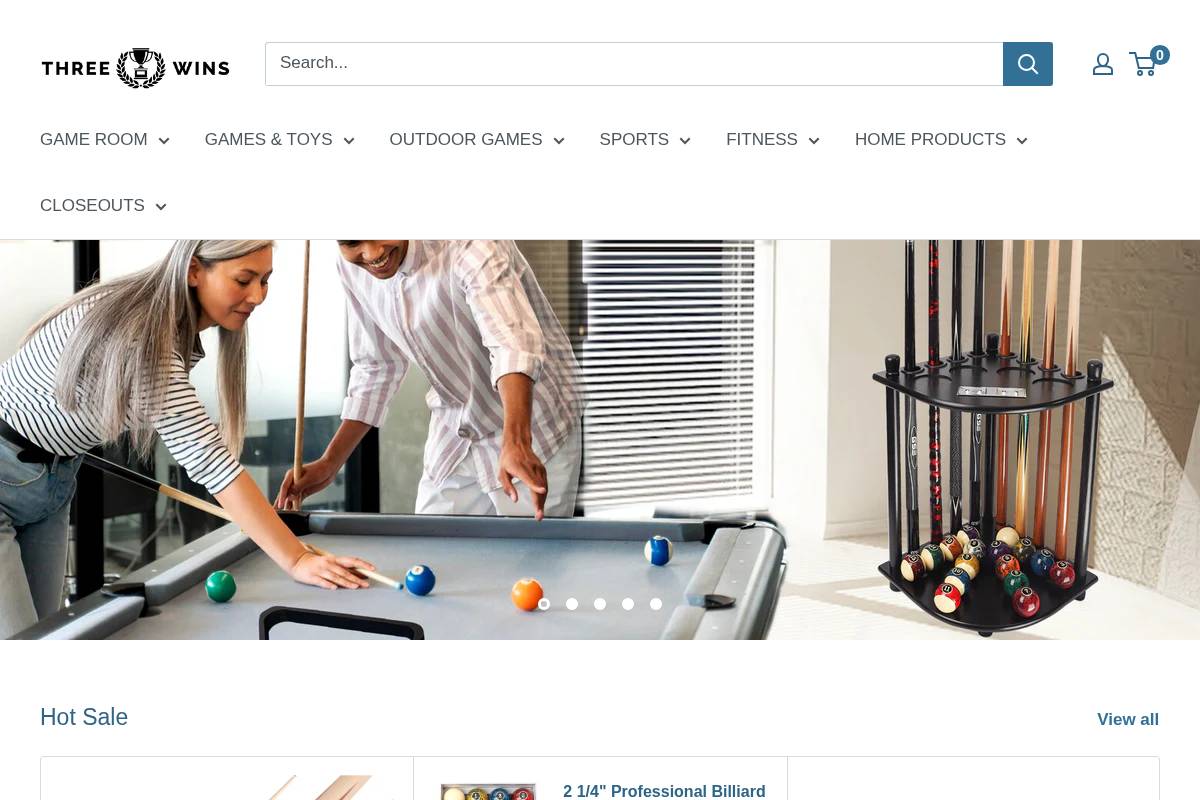 threewinsimports.com homepage screenshot