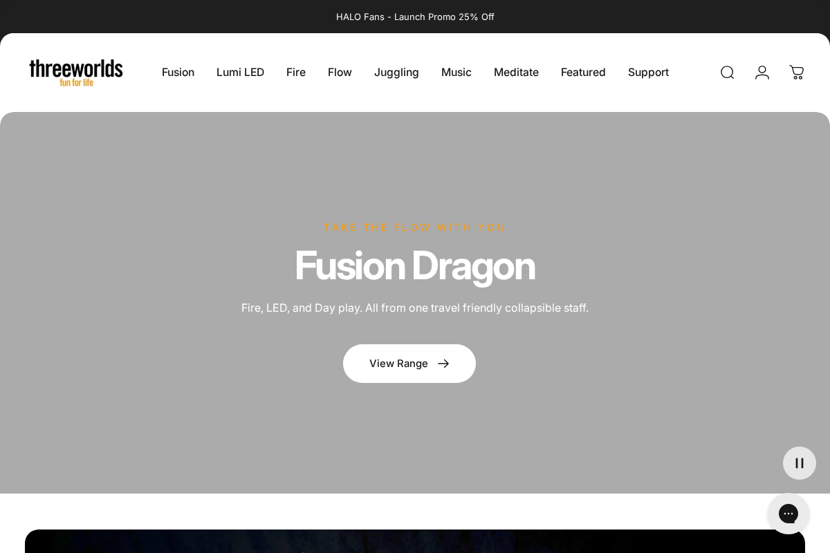 Threeworlds Australia homepage screenshot
