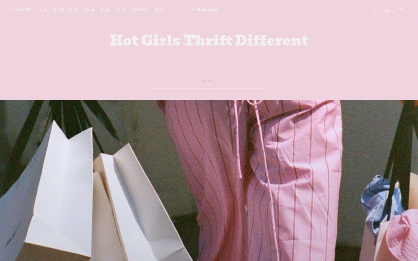 thriftbasket.shop homepage screenshot