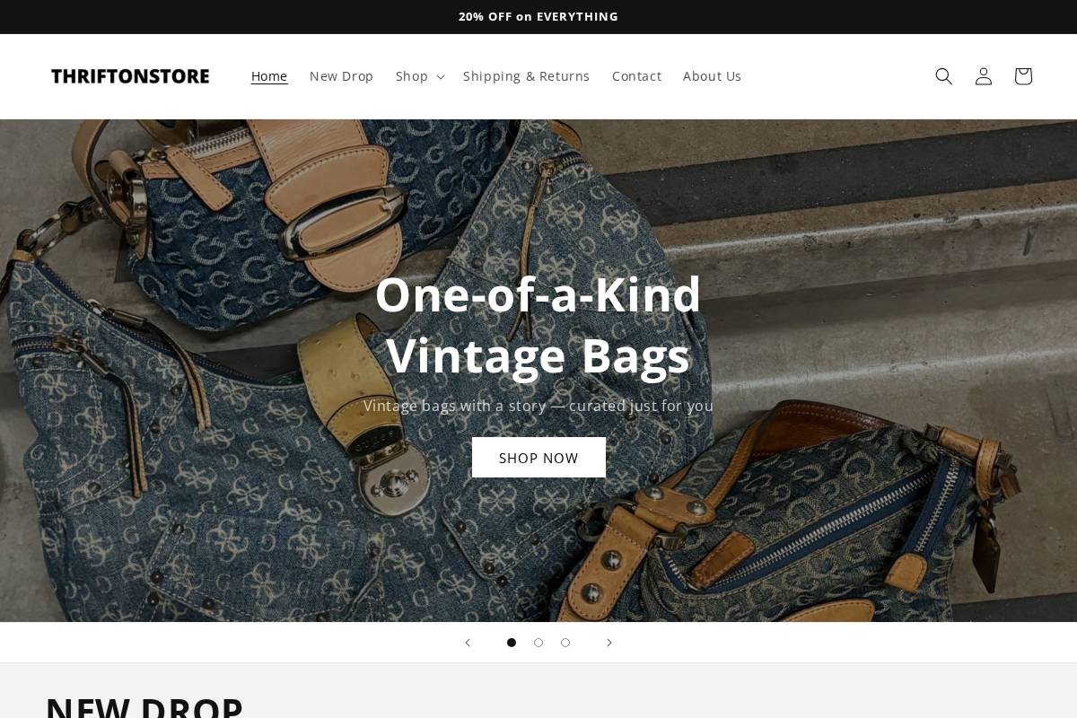 thriftonstore.com homepage screenshot