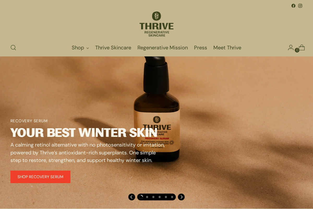 thrivecare.co homepage screenshot