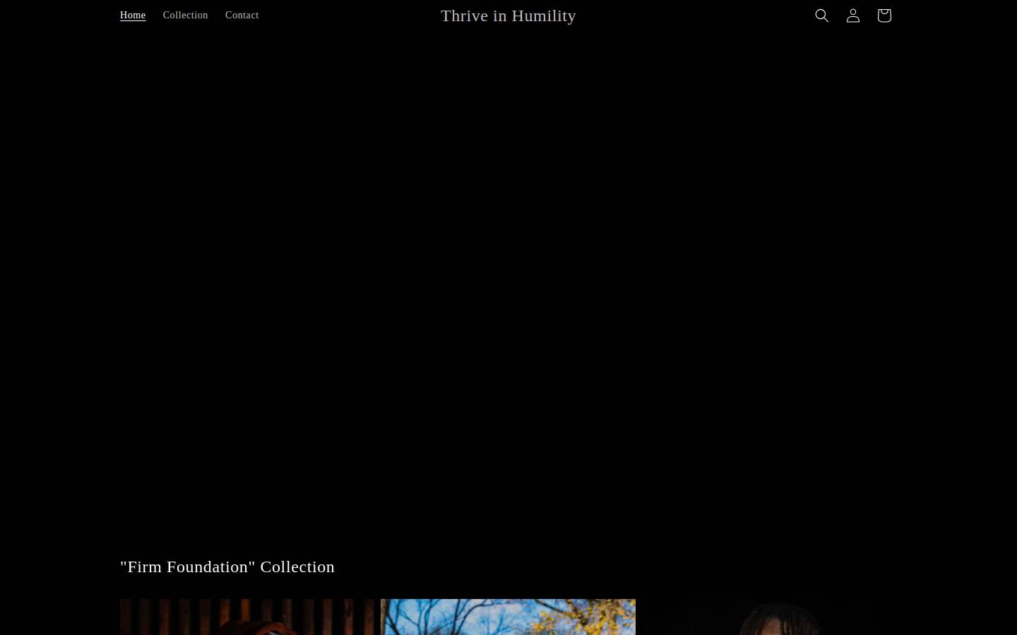thriveinhumility.com homepage screenshot