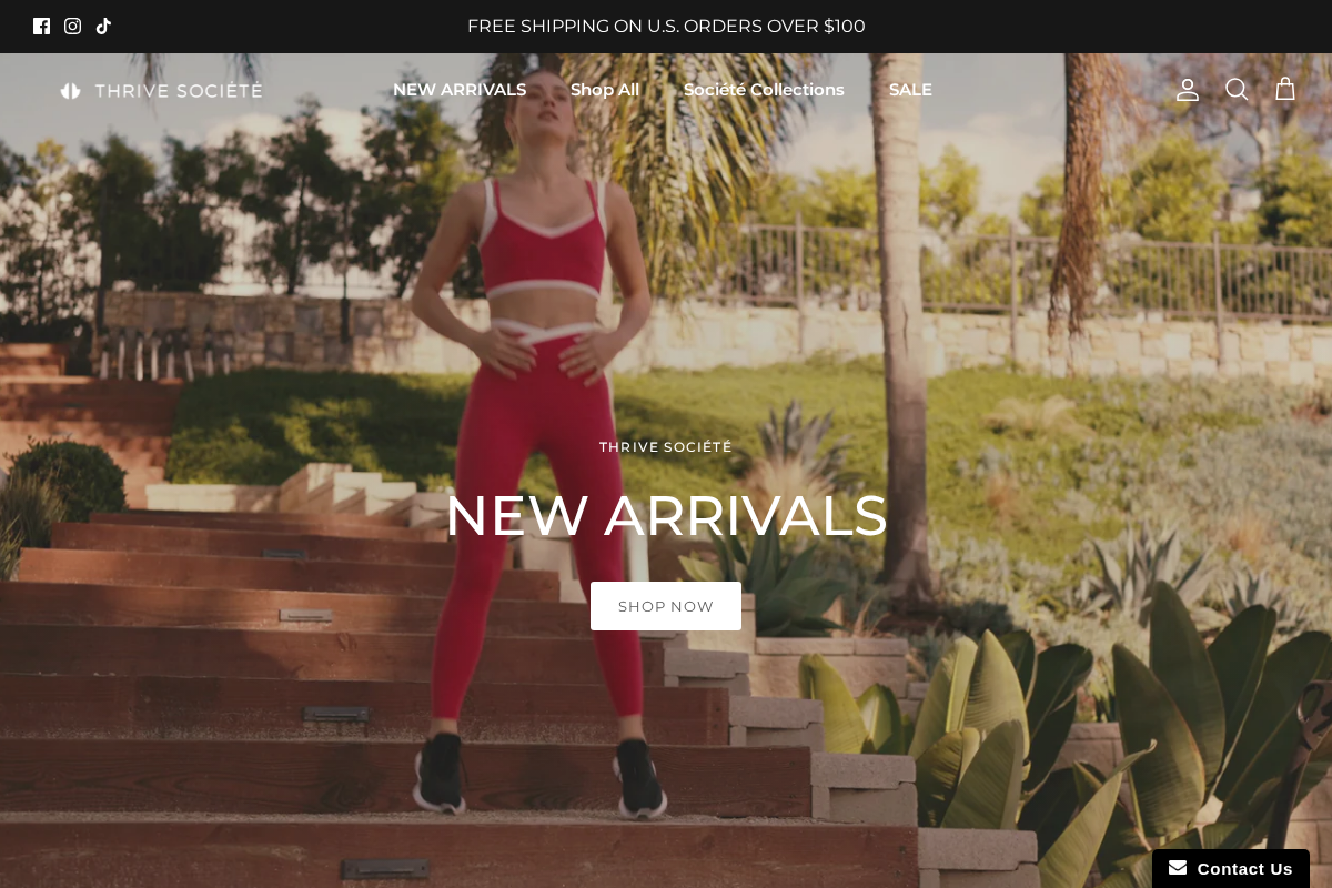 Thrive Societe homepage screenshot