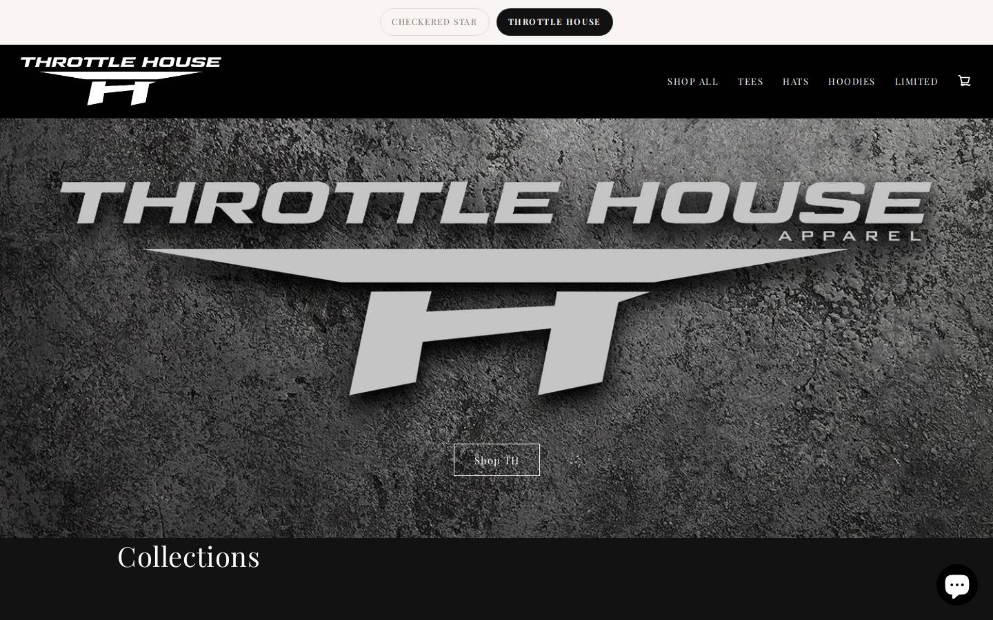 throttlehouse.shop homepage screenshot
