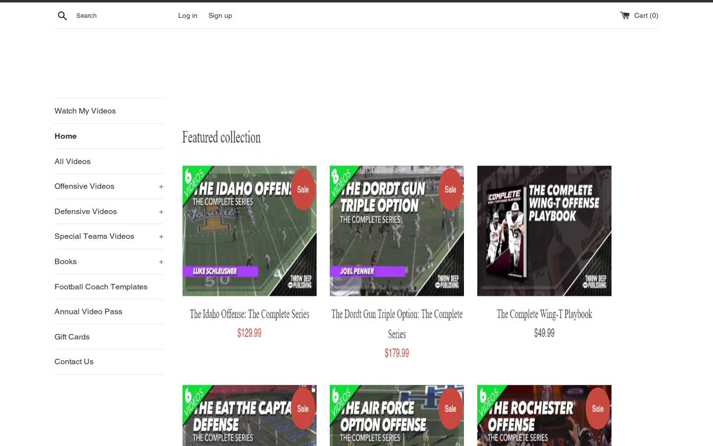 throwdeeppublishing.com homepage screenshot