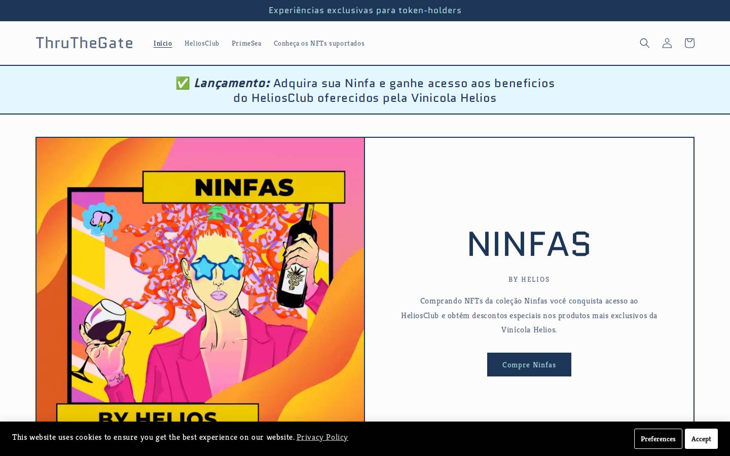 thruthegate.com homepage screenshot