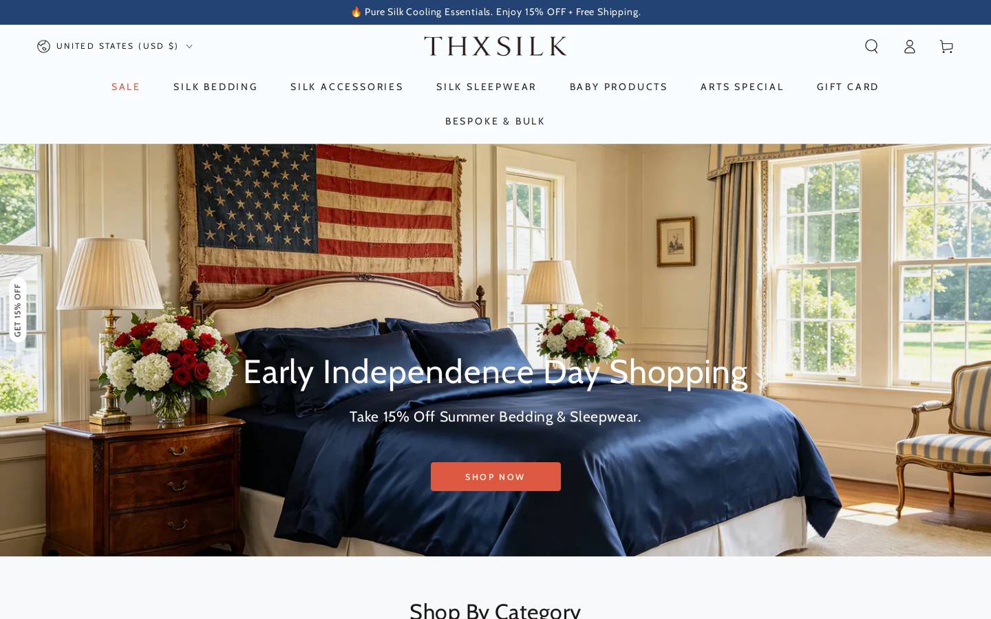 thssilk.com homepage screenshot
