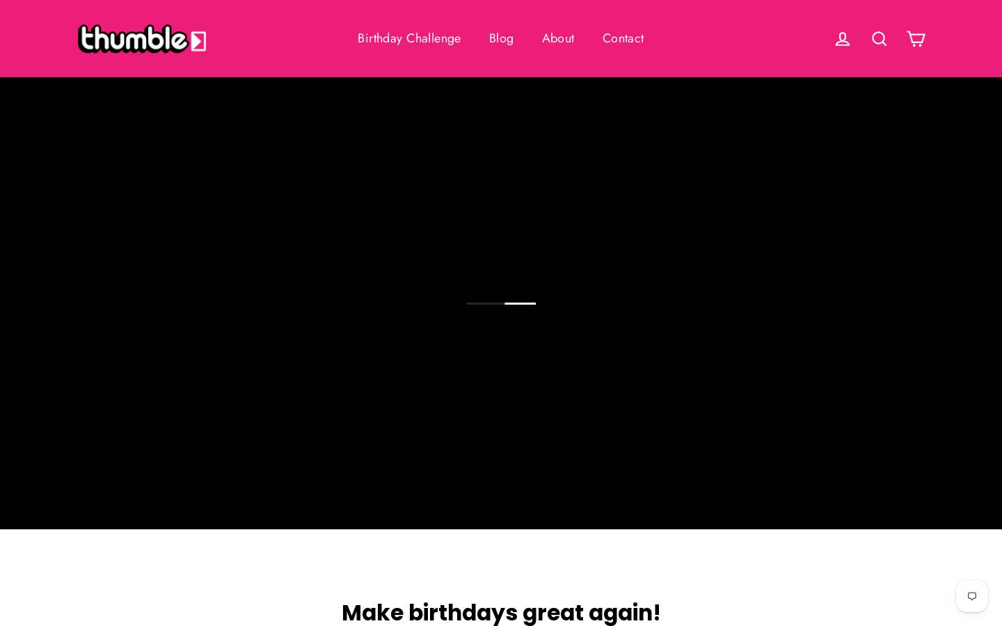 thumble.games homepage screenshot