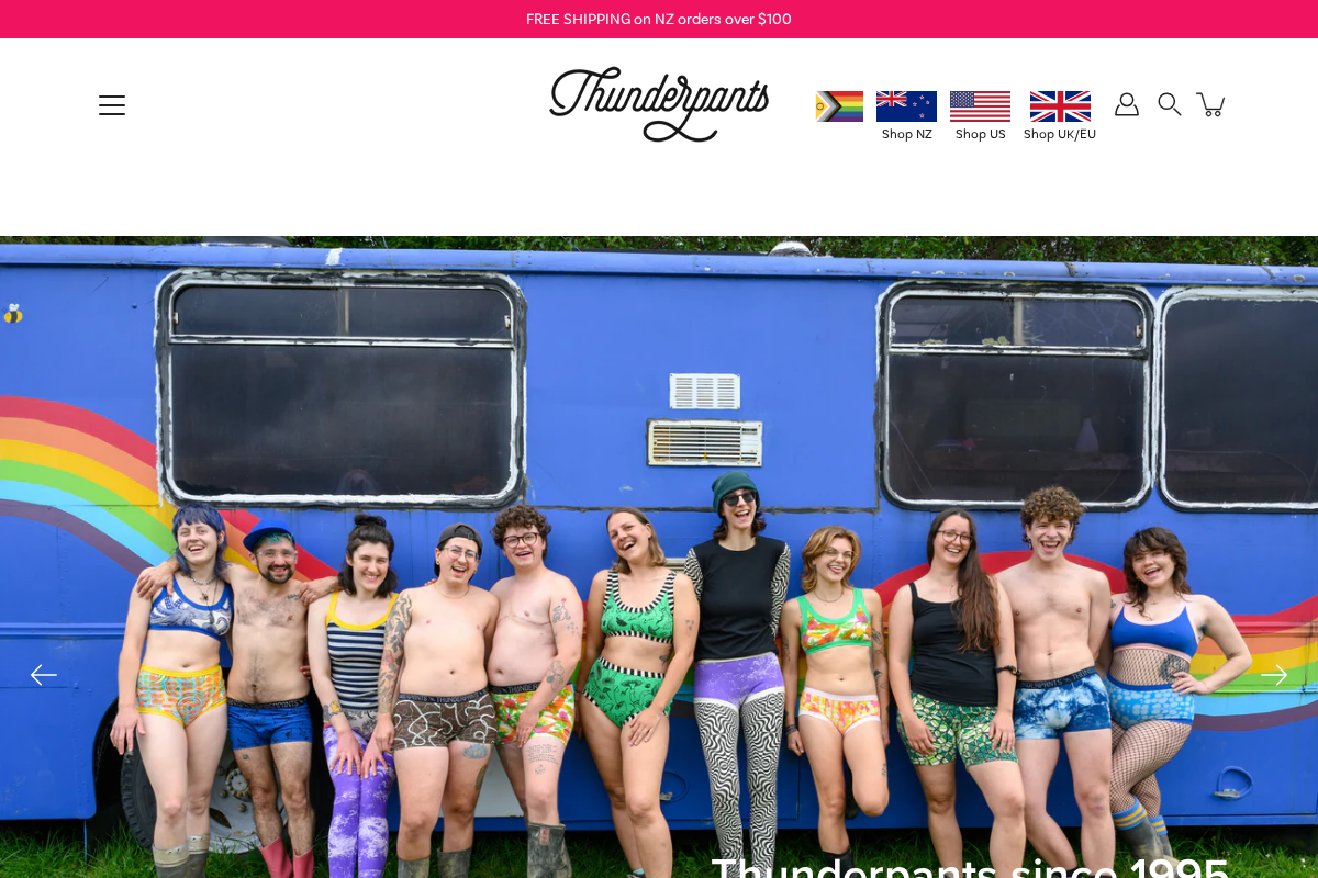 Thunderpants Ltd homepage screenshot