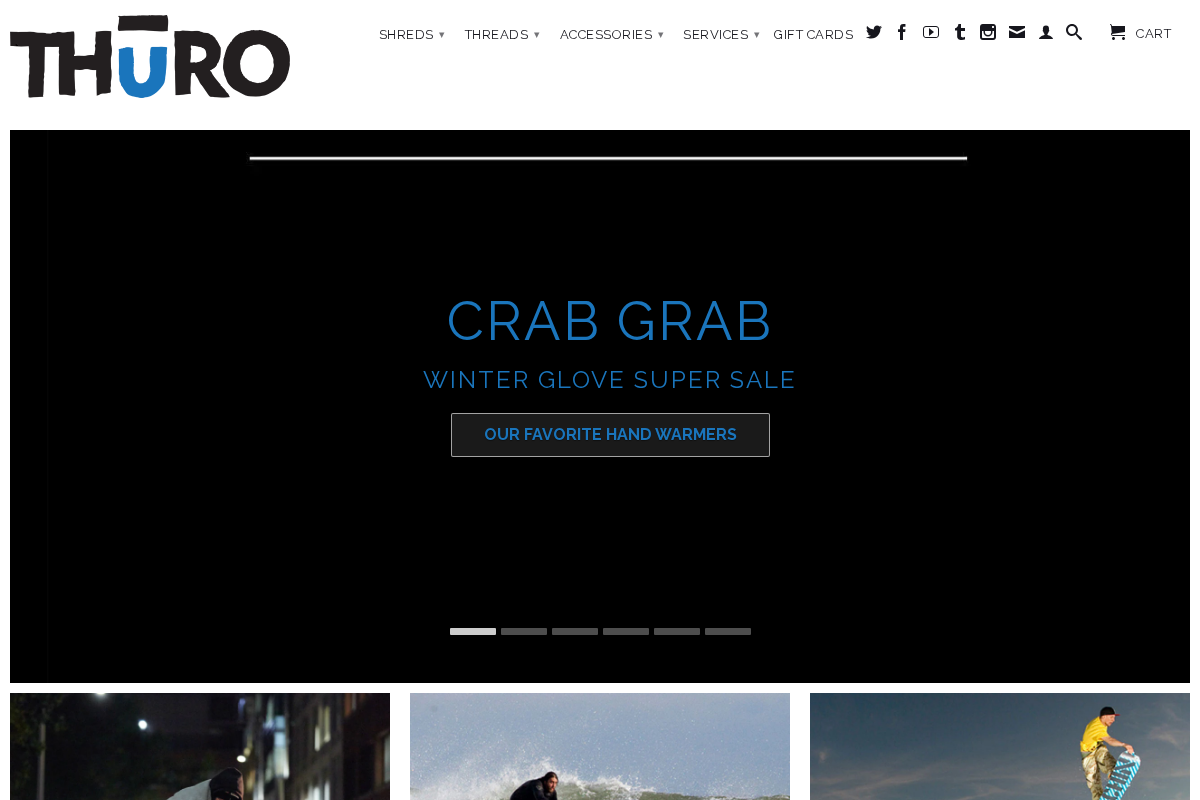 Thuro Shop homepage screenshot