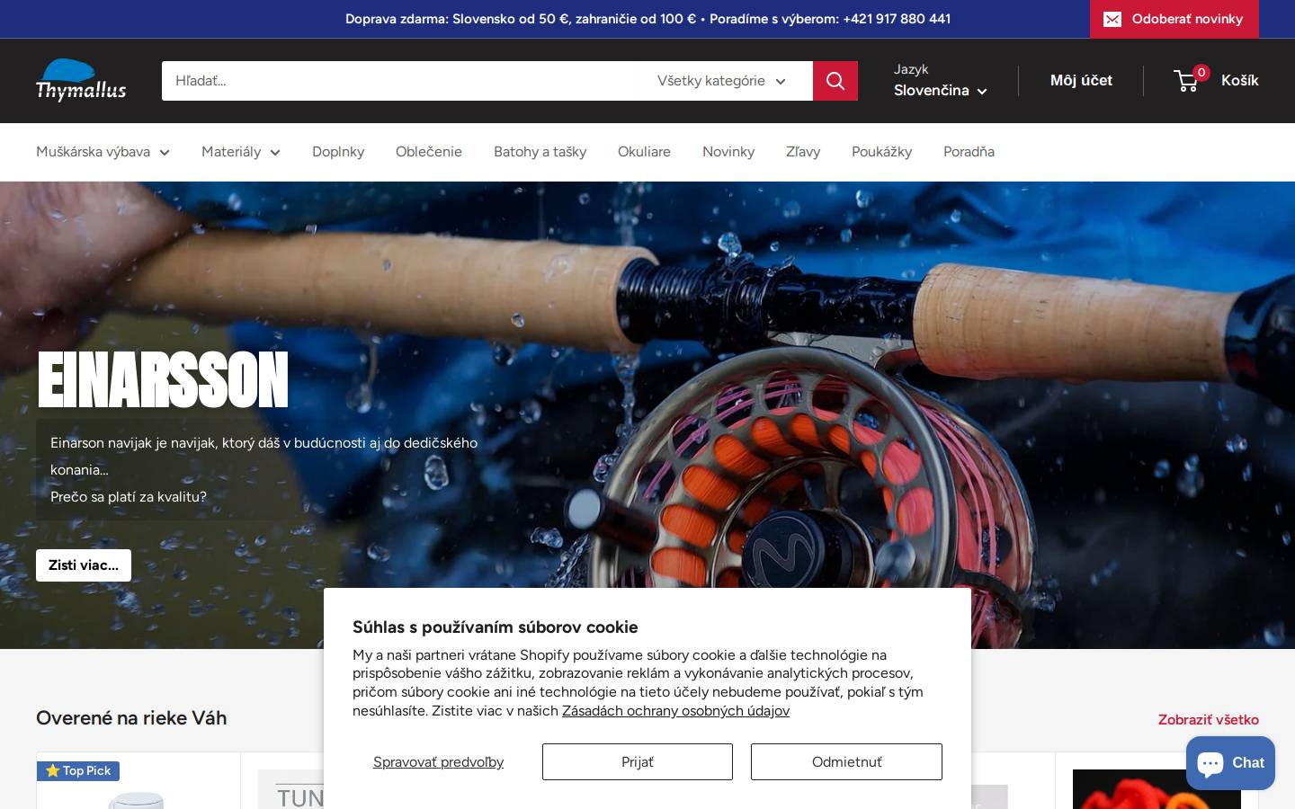 thymallus.com homepage screenshot
