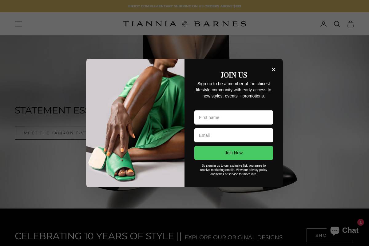 tianniabarnes.com homepage screenshot