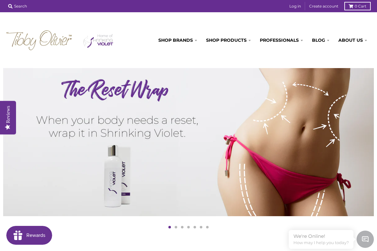 Tibby Olivier homepage screenshot