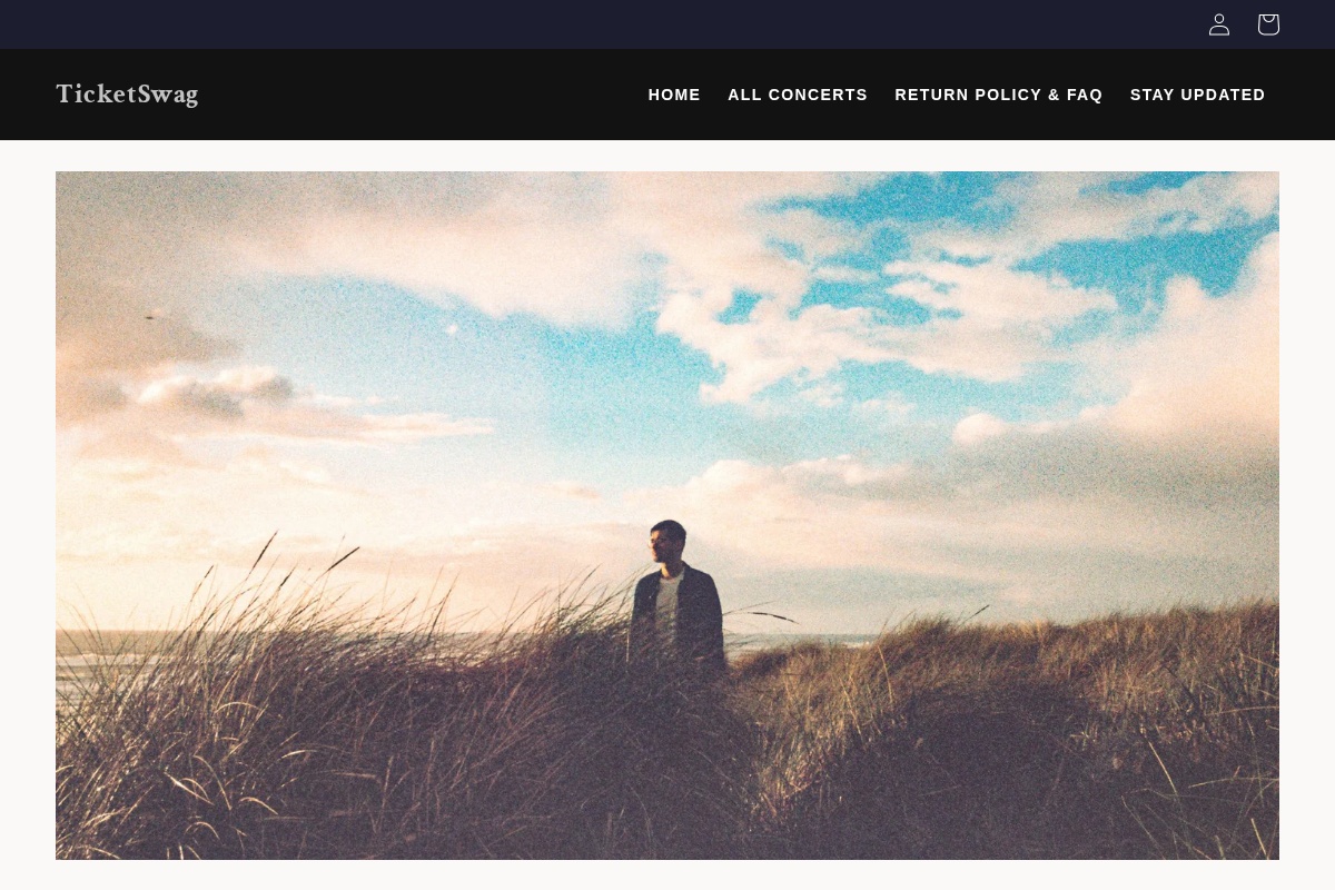 TicketSwag homepage screenshot