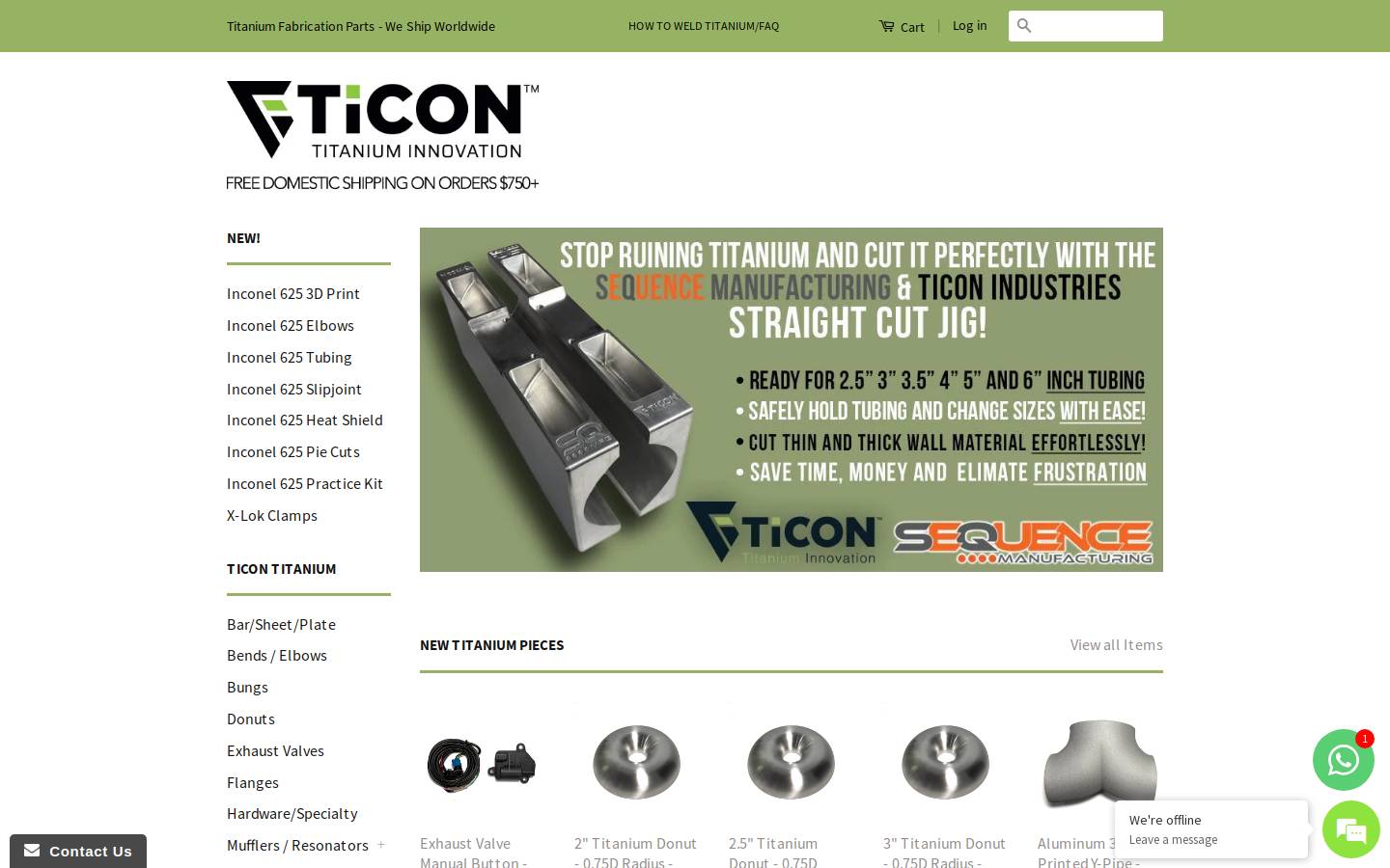 ticonindustries.com homepage screenshot
