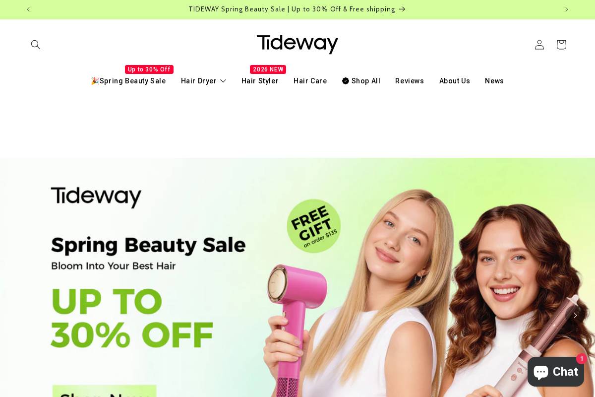 tideway.shop homepage screenshot