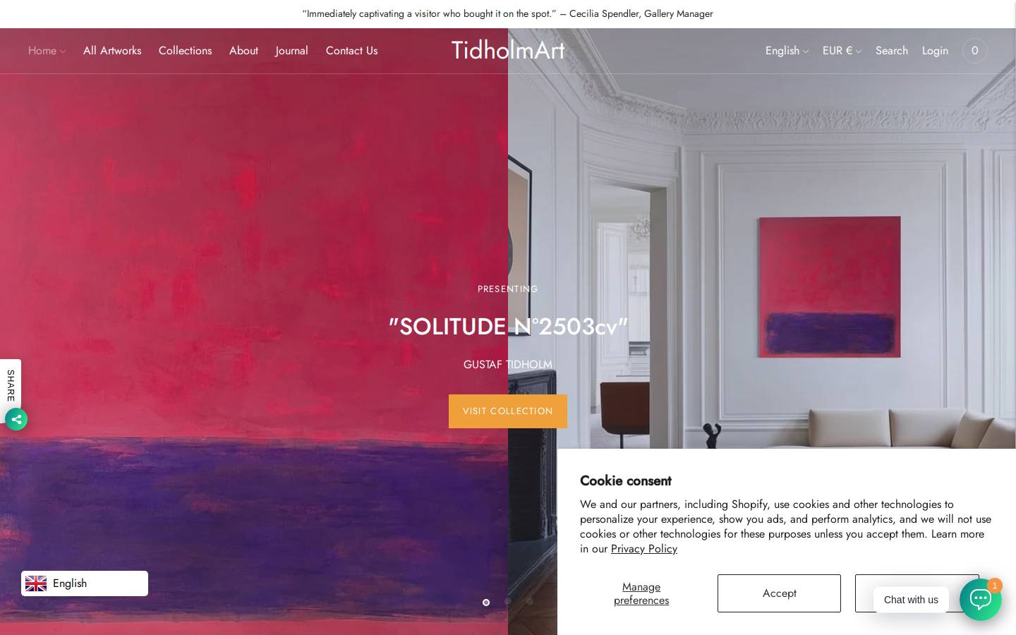 tidholmart.com homepage screenshot