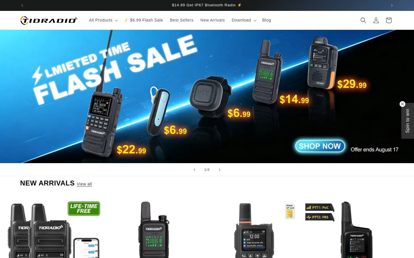tidradio.com homepage screenshot