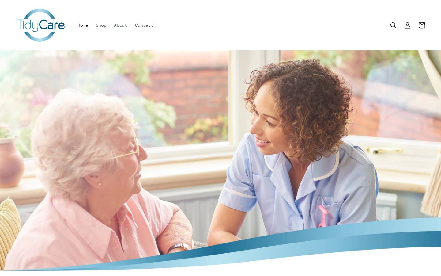 tidy-care.com homepage screenshot