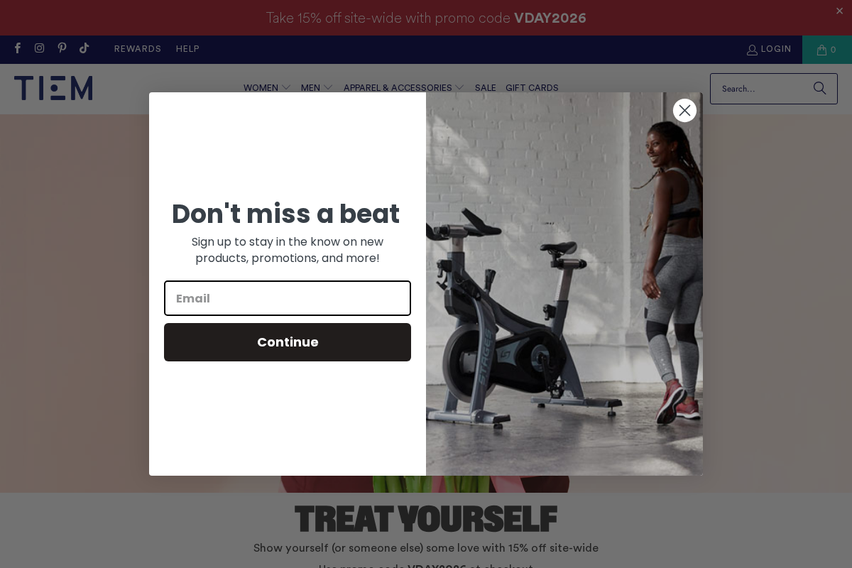 tiemathletic.com homepage screenshot