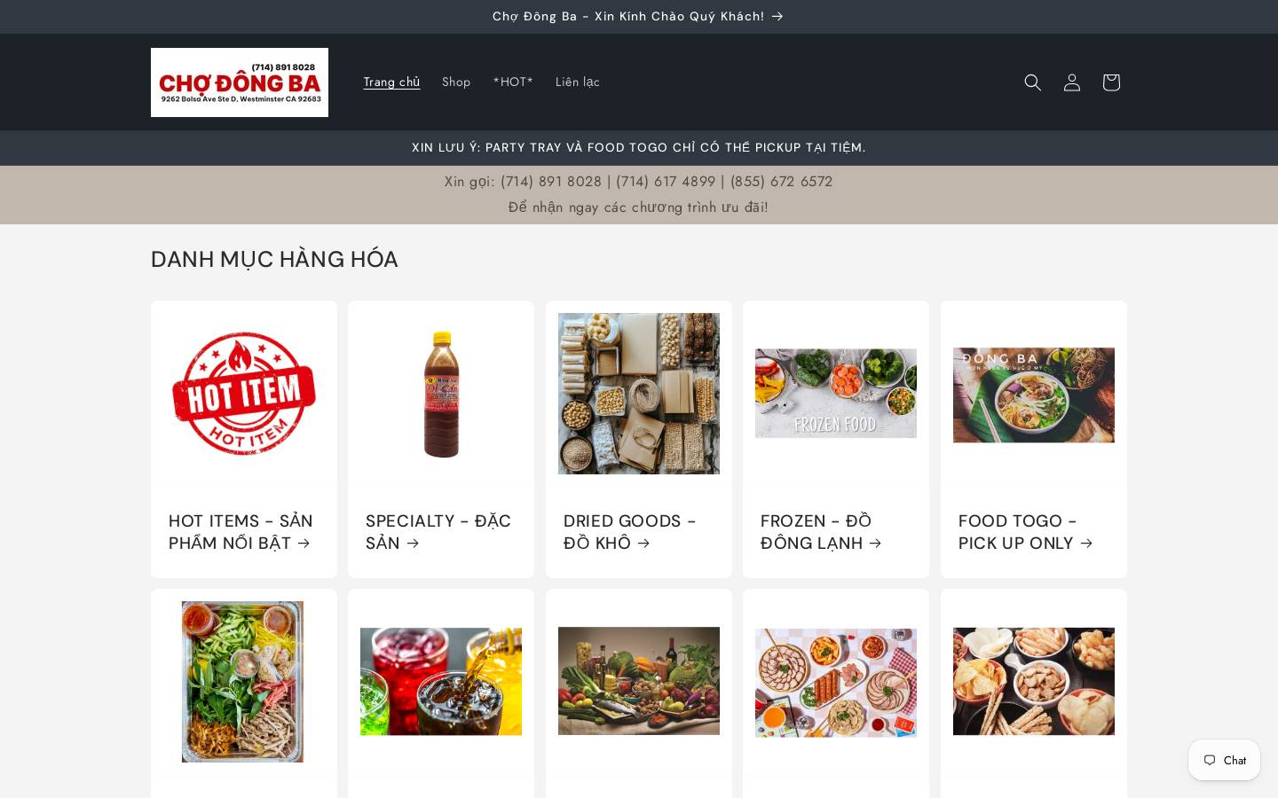 tiemtaphoa7bolsa.com homepage screenshot