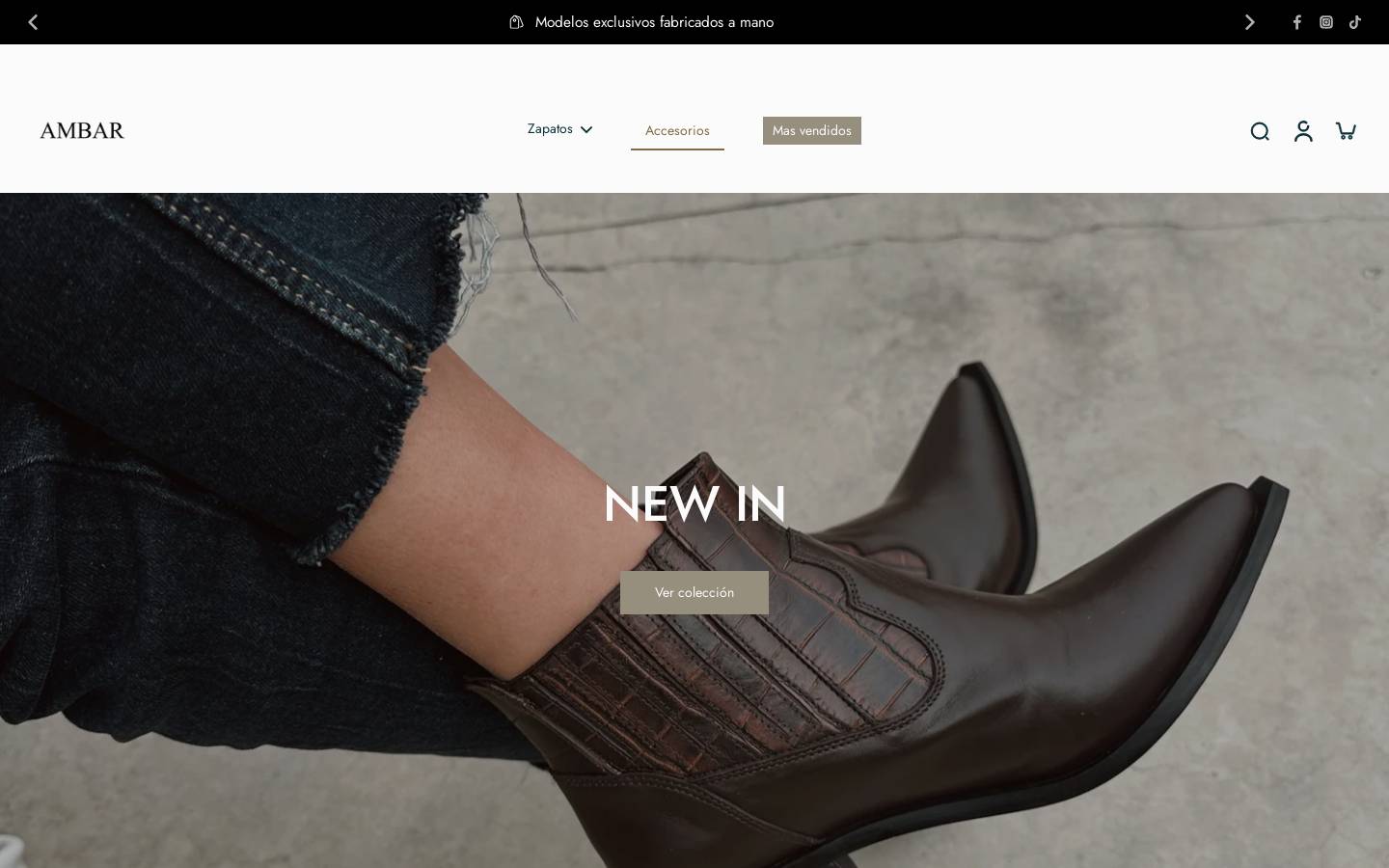 tiendaambar.cl homepage screenshot