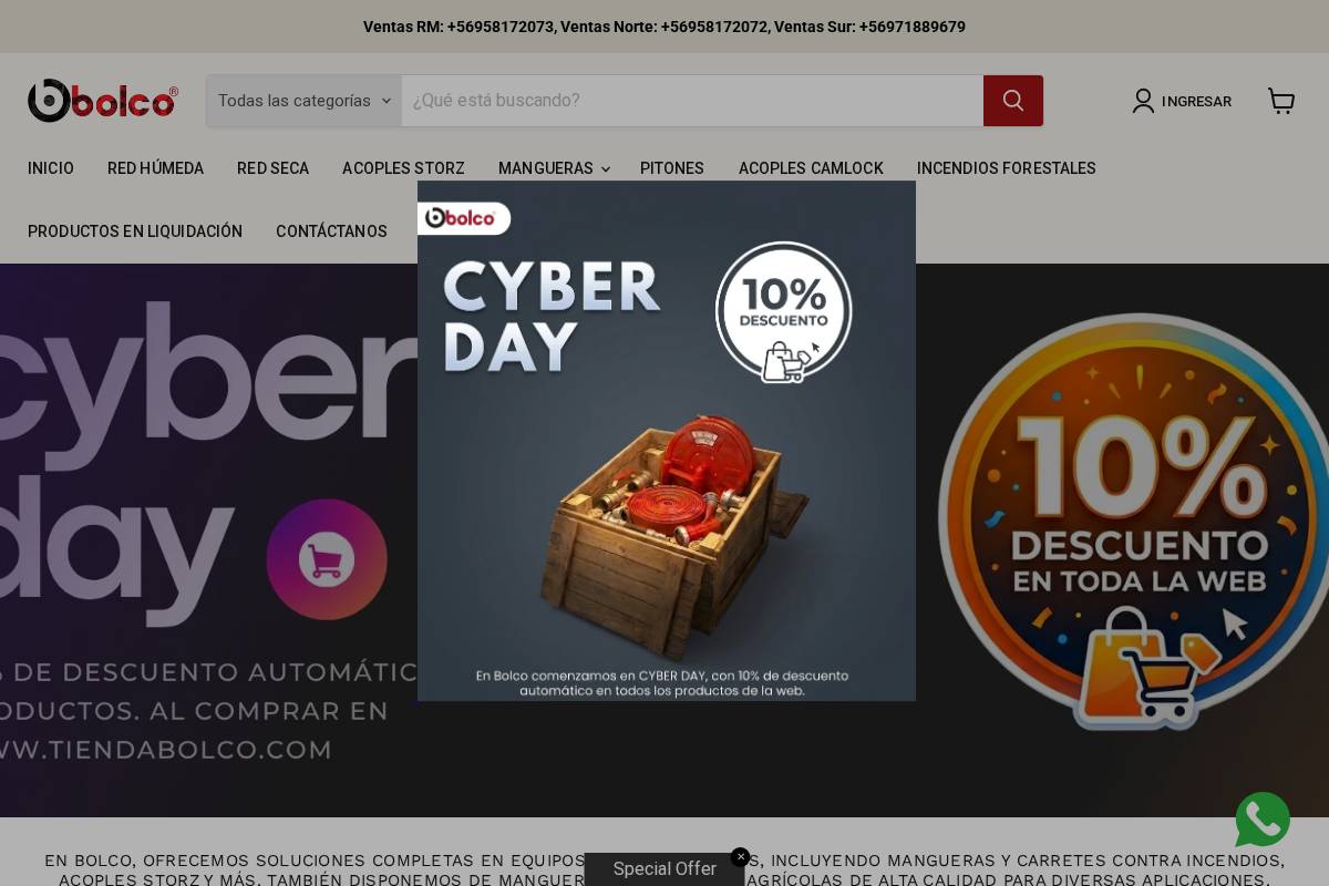 tiendabolco.com homepage screenshot
