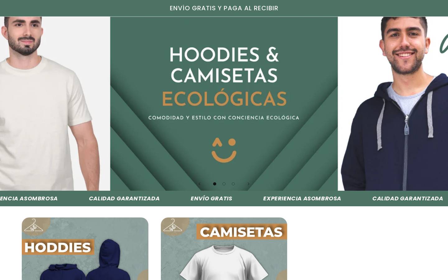 tiendacasual.com homepage screenshot