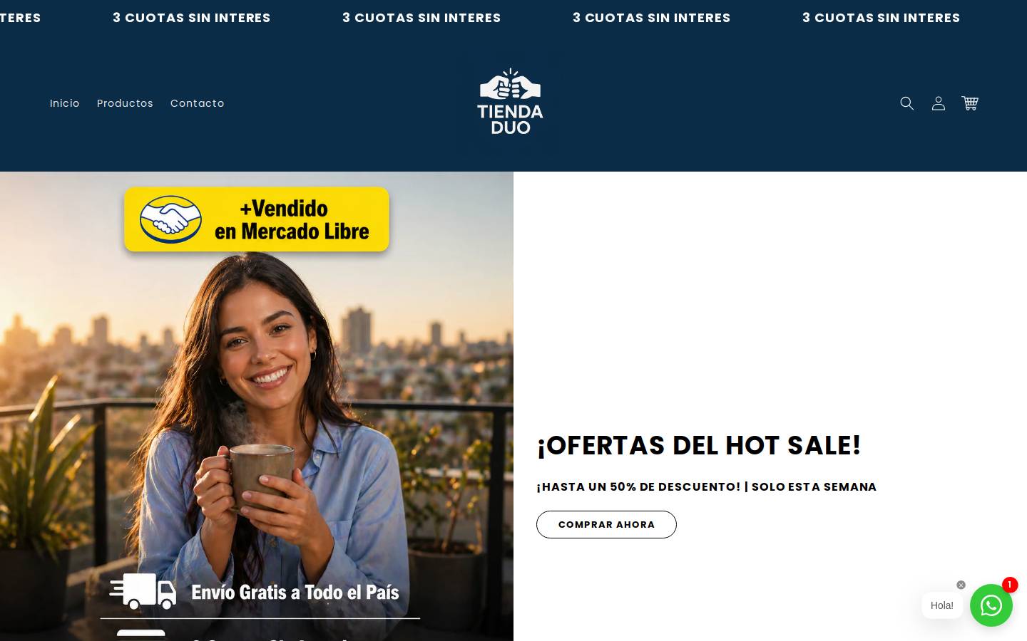 tiendaduo.shop homepage screenshot